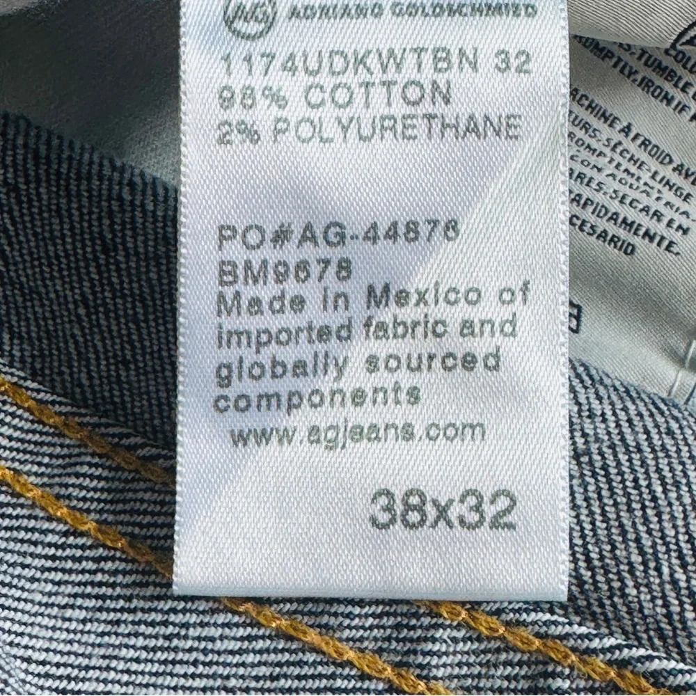 Ag Adriano Goldschmied the graduate tailored leg blue jeans size 38